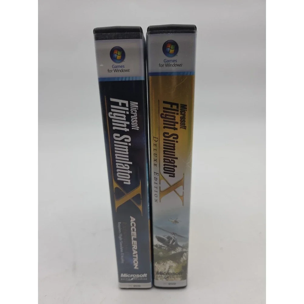 Microsoft Flight Simulator X Deluxe Edition W/ Acceleration Expansion PK CIB